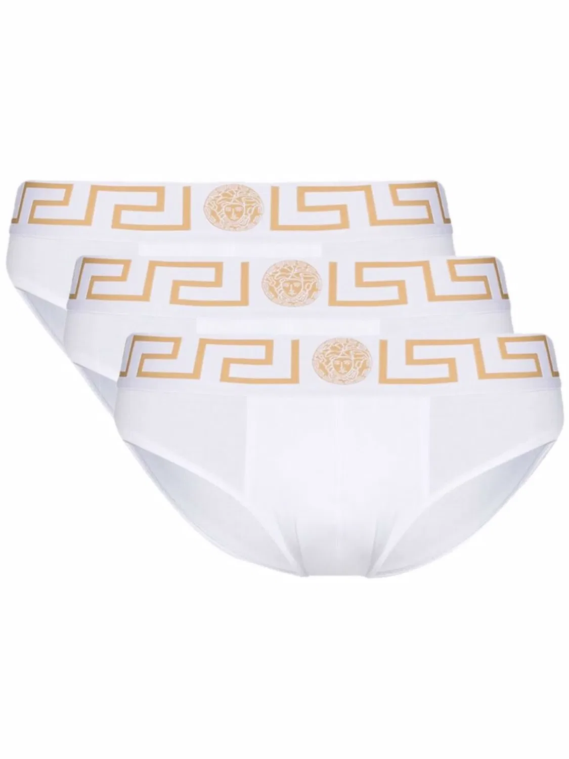 Versace Брифы, набор из трех, белые