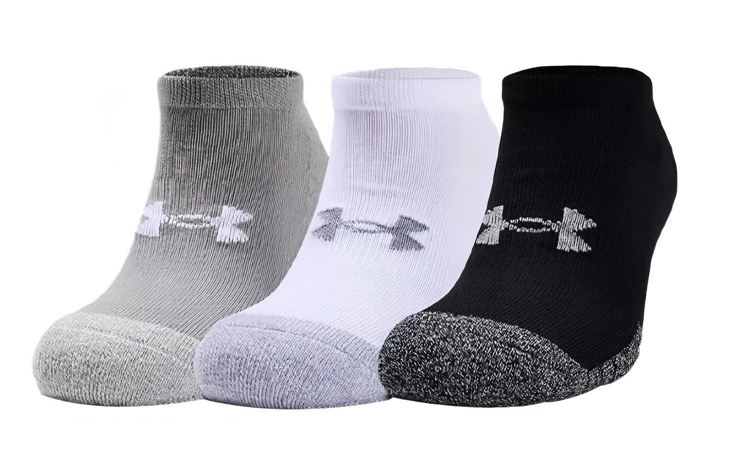 Детские носки-невидимки 3 пары Under Armour, Black/White/Gray
