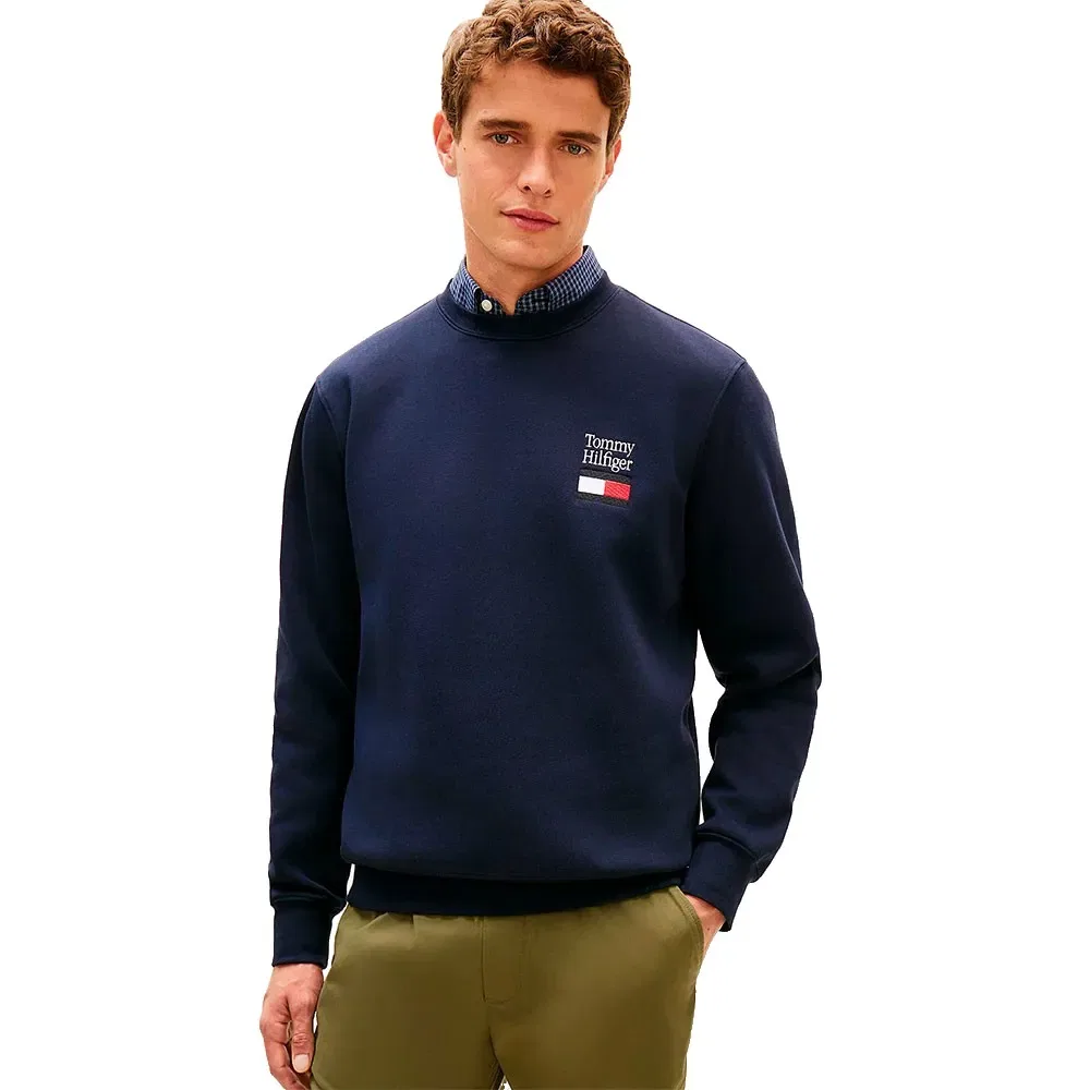 Мужской свитшот с логотипом Tommy hilfiger, Blue