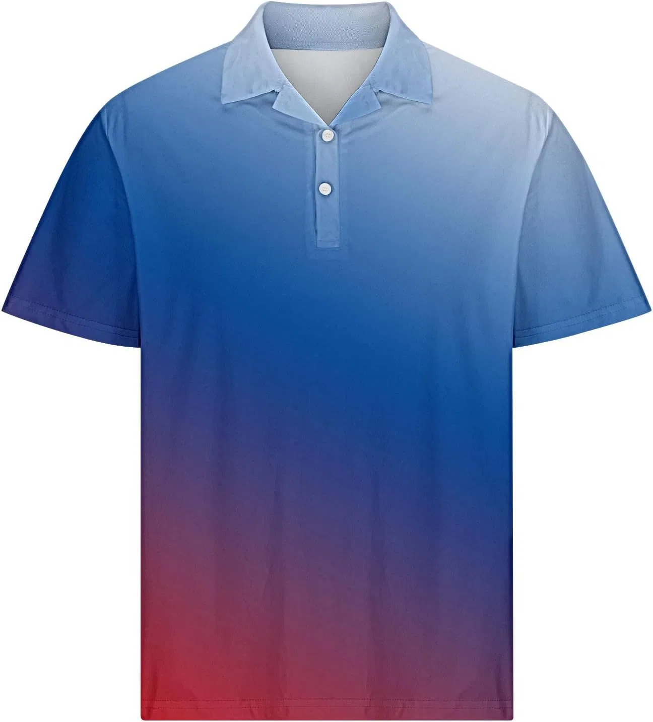 Мужская футболка с градиентным принтом Slim Fit, Blue — фото 4