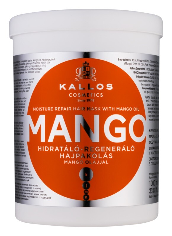 

Укрепляющая маска с маслом манго Kallos KJMN