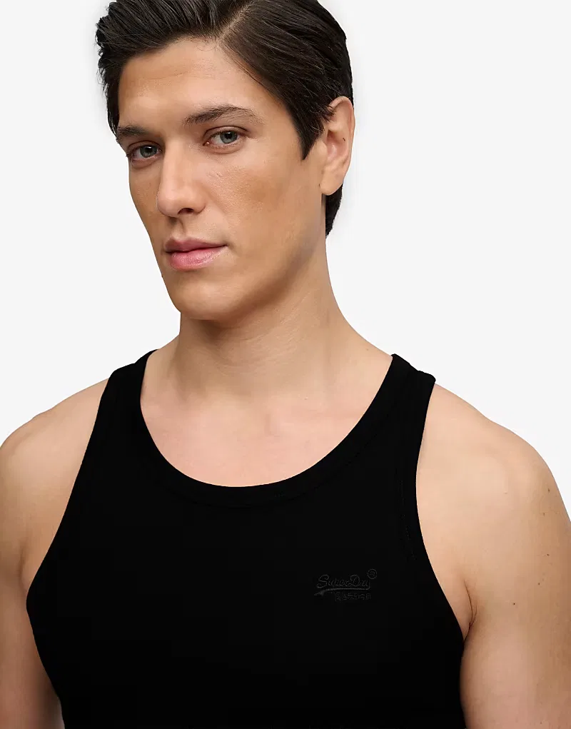 Майка-борцовка Unbrushed Essential с логотипом Superdry, черный — фото 2