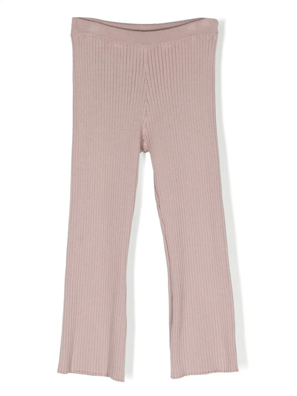 Brunello Cucinelli Розовые вязаные брюки прямого кроя