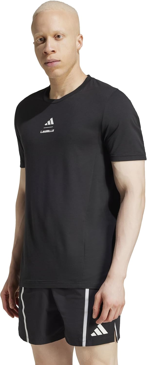 

Мужская футболка с коротким рукавом adidas Les Mills Graphic Short Sleeve Tee JRS32, черный
