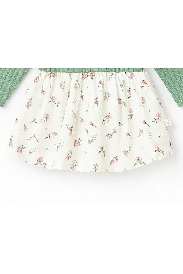Детское платье для девочек хлопковое Carmin Baby, Green — фото 3