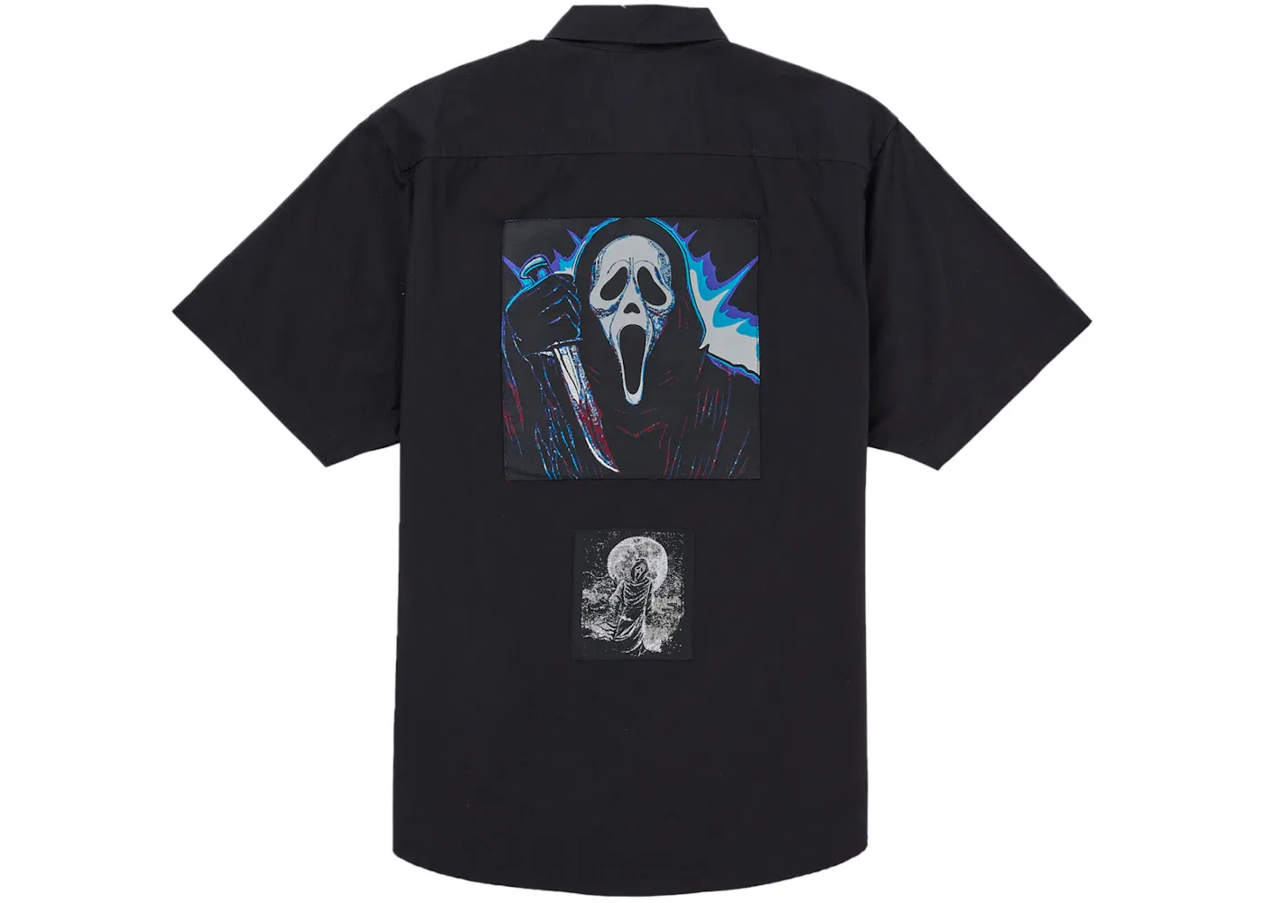 Мужская рубашка с принтом Supreme Ghostface S S Work Shirt, Black