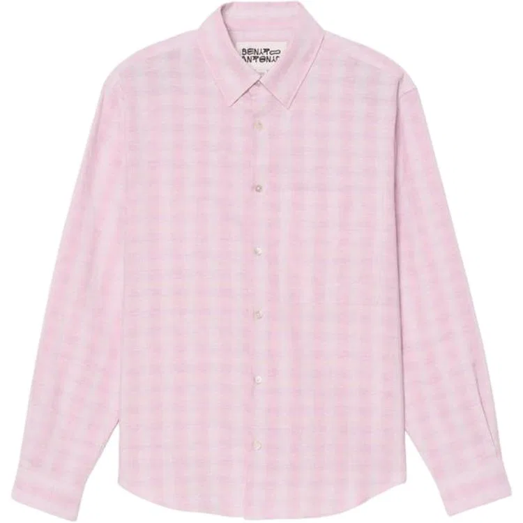 Мужская рубашка с лацканами, Light Pink Red, ZARA