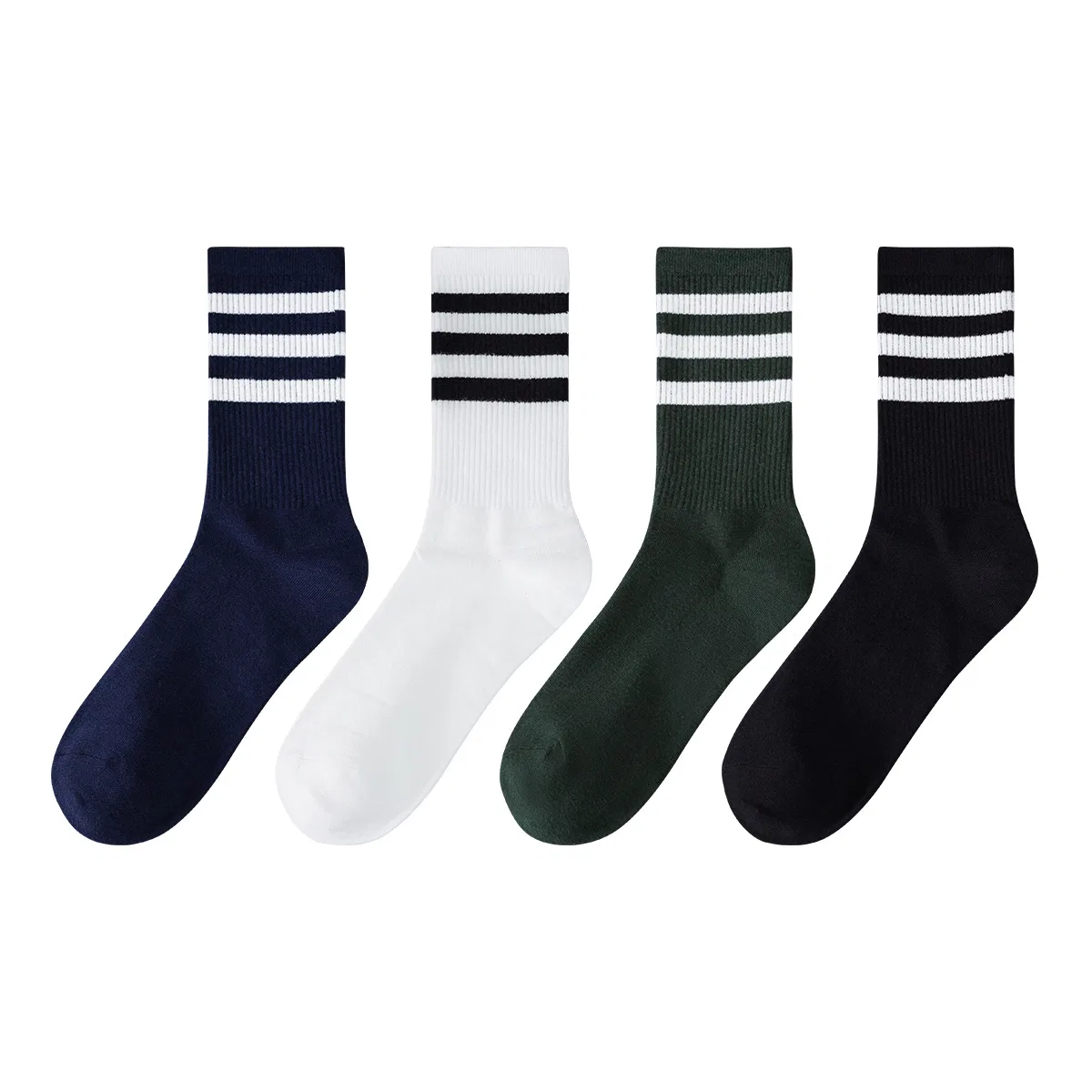 Детские носки до середины икры, 4 пары, Mid-Calf Socks, MIIOW