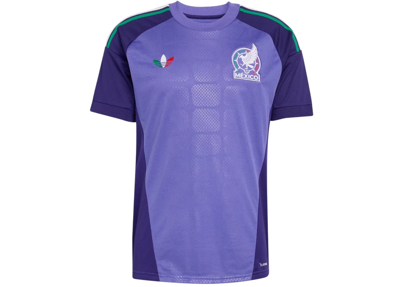 Мужская футбольная джерси с длинным рукавом Mexico 26 Away Goalkeeper Jersey Adidas, Purple