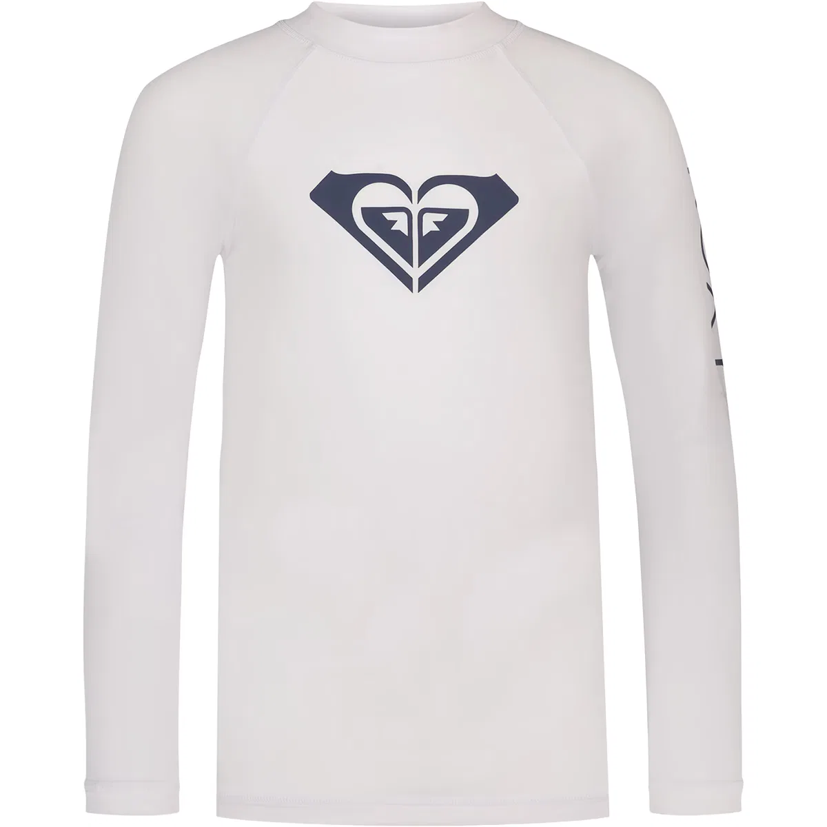 Детский рашгард для девочек с длинным рукавом Whole Hearted Roxy, Bright White