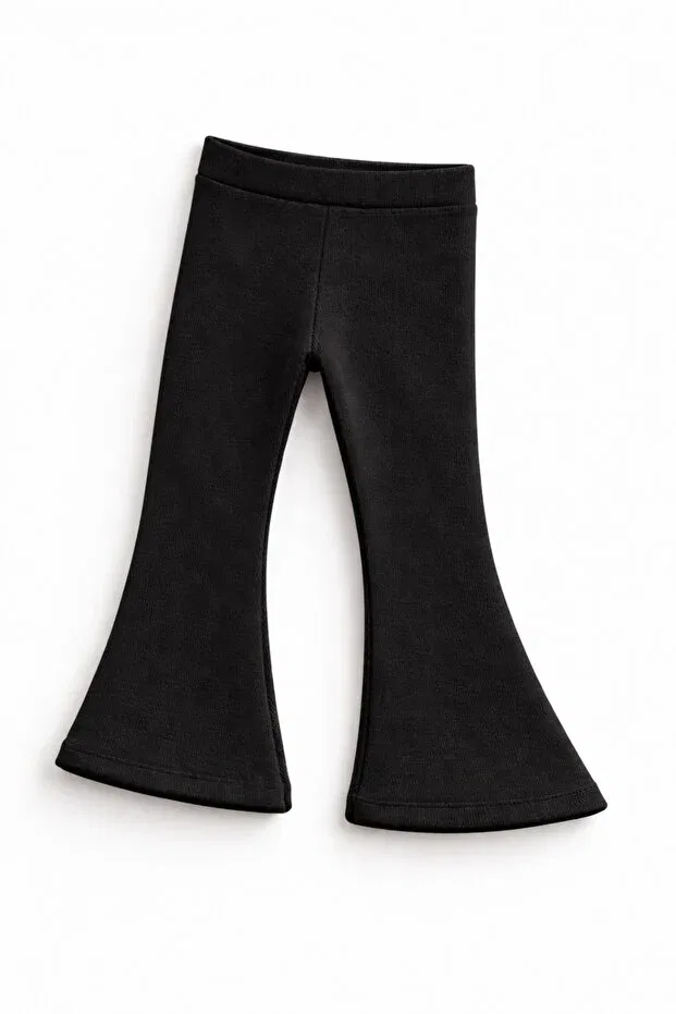 Детские леггинсы для девочек с пайетками Little&Co, Black — фото 2