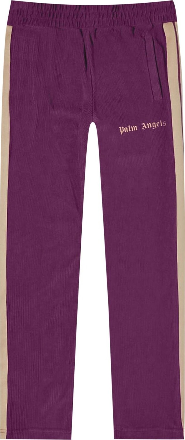 

Брюки Palm Angels Cord Fleece Track Pant 'Purple', фиолетовый