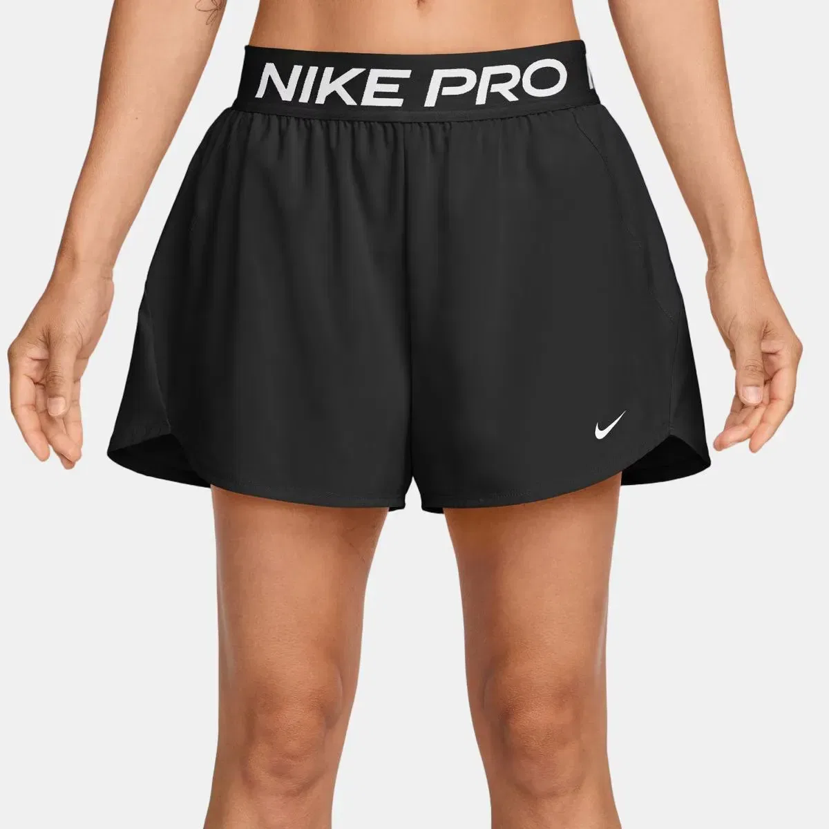 Женские шорты с длиной 3 дюйма Nike, Negro