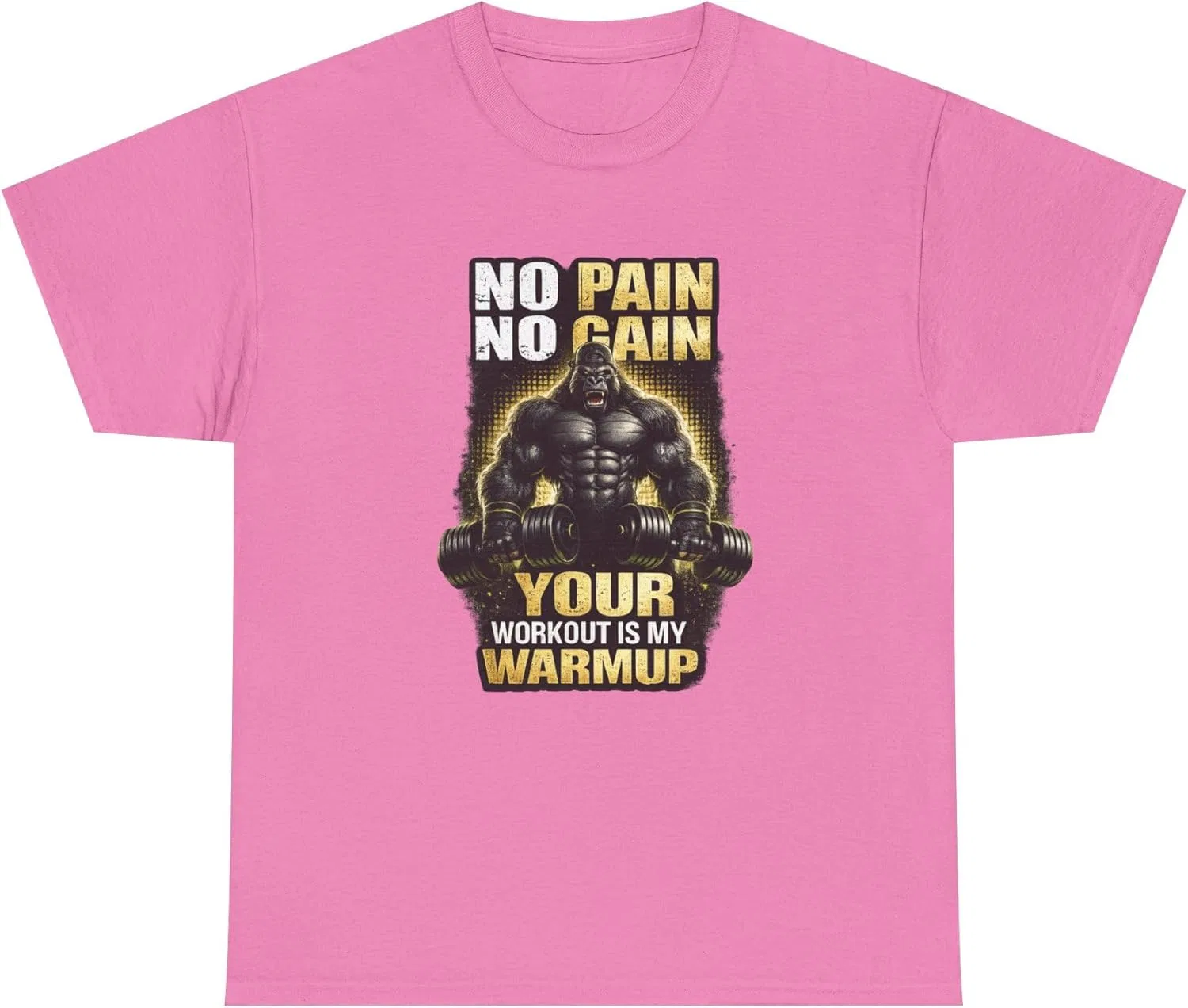 Футболка с принтом No Pain No Gain Gildan 5000, Azalea