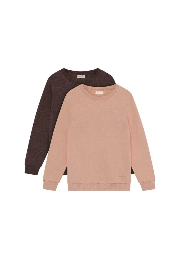 Комплект из 2 свитшотов, однотонный, Misweatshirt 2 pack, Minymo, misty rose