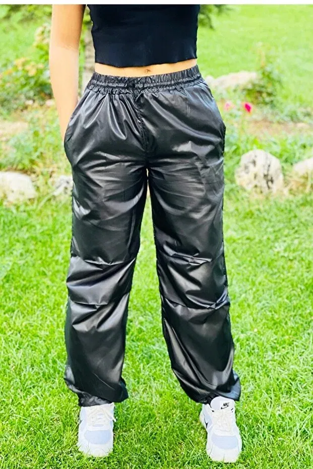 Детские джоггеры для девочек Oversize Jannock, Black — фото 4