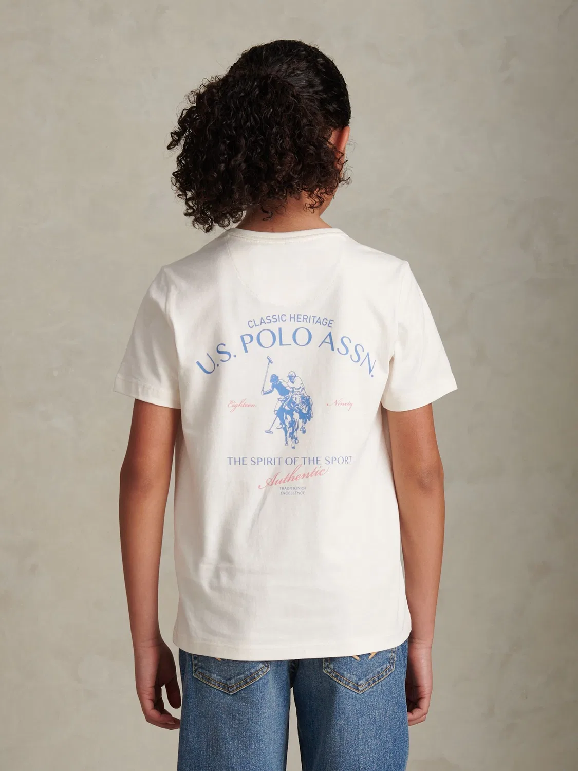 Футболка U.S. Polo Assn Spirit Of Sport, кремовый — фото 4