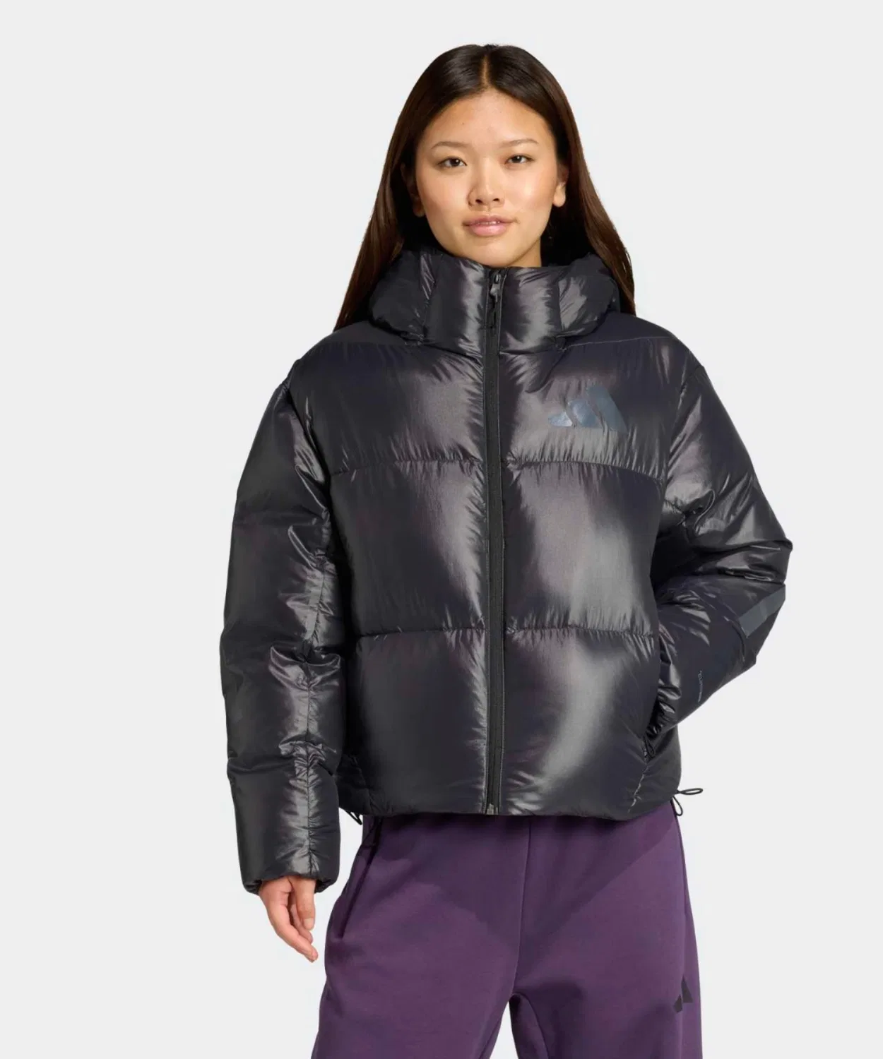 Женская куртка-пуховик с капюшоном Climawarm Adidas Z.N.E., Black