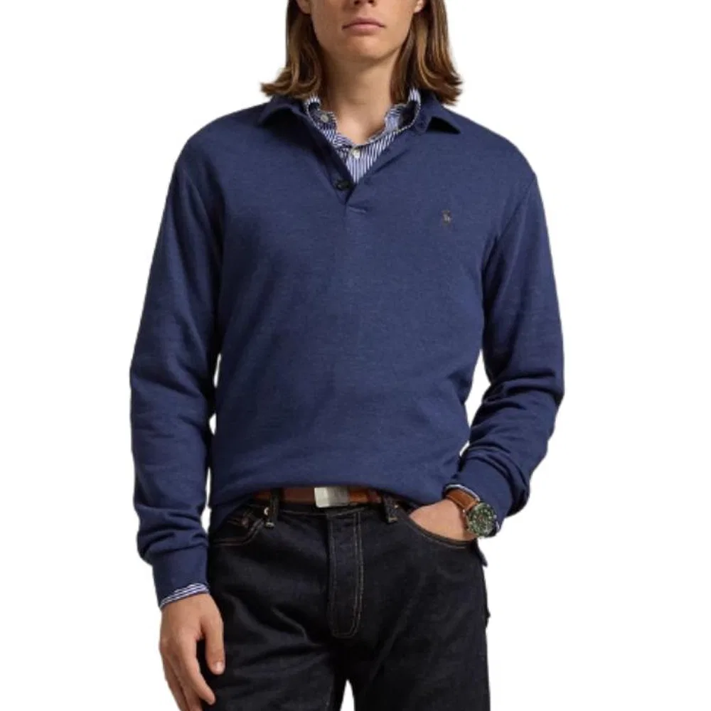 Мужской свитшот Polo Ralph Lauren Polo Pony-embroidered, Spring Dark Blue — фото 4