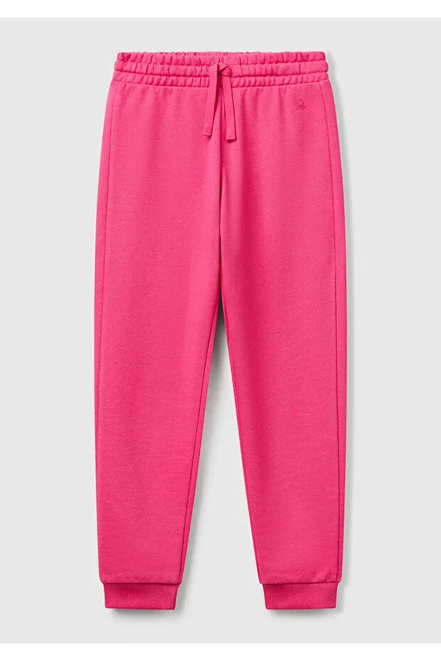 Детские спортивные штаны для девочек с принтом United Colors Of Benetton, Pink