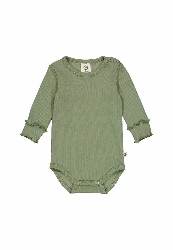 Боди с длинным рукавом Langarm 2er-pack Musli By Green Cotton, Poetry Green, зеленый — фото 3