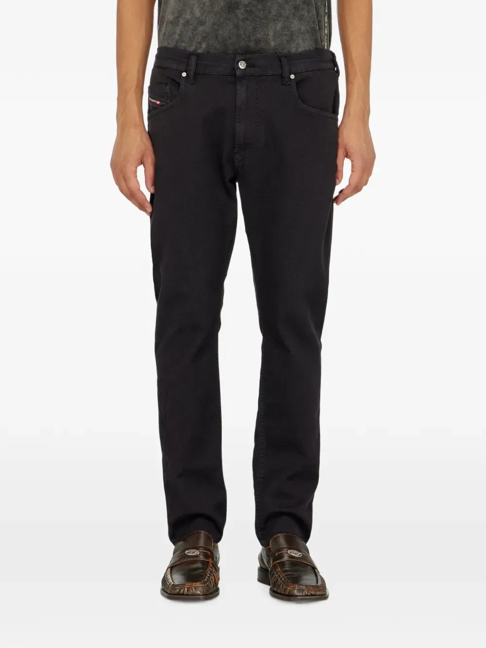 Регулярные джинсы Joggjeans с регулярной талией Diesel D-Krooley-BW 2032, черный — фото 3