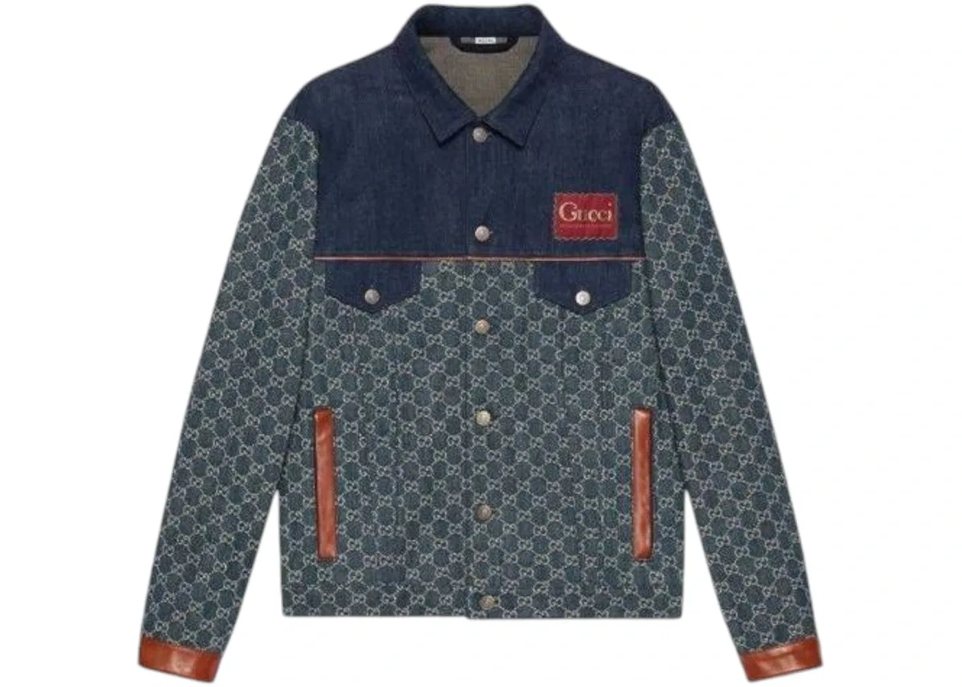 Мужская куртка-джинсовка органический деним Jacket Gucci, Blue