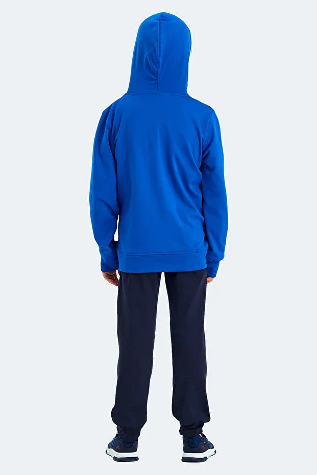 Детский спортивный комплект с принтом Slazenger, Navy Blue / Saks Blue — фото 2