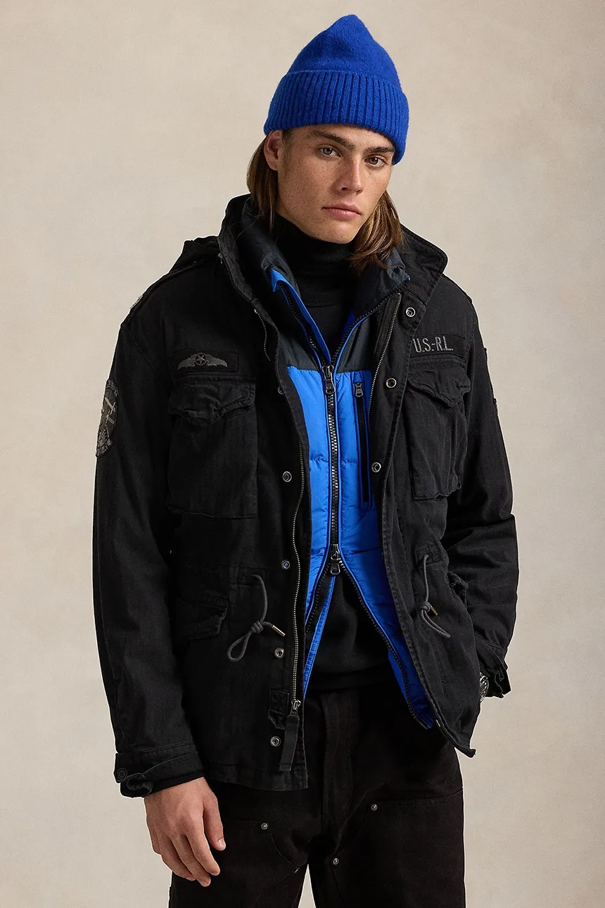

Хлопковая куртка Polo Ralph Lauren, черный