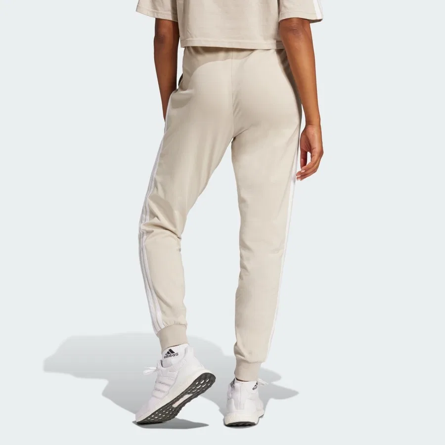 Спортивные брюки Essentials 3-Stripes Jogger Pants adidas, Бежево-белый — фото 2