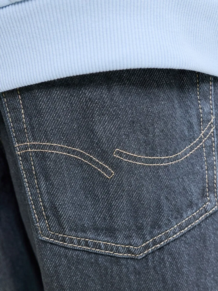 Джинсы Jack & Jones Junior Wide leg Jeans 'JJIDAVE JJORIGINAL' дымчато-синего цвета — фото 2