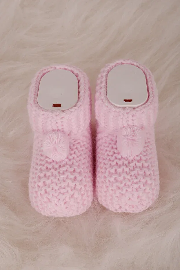 Детские носки для новорожденных с помпоном Basics Liljoy, Pink