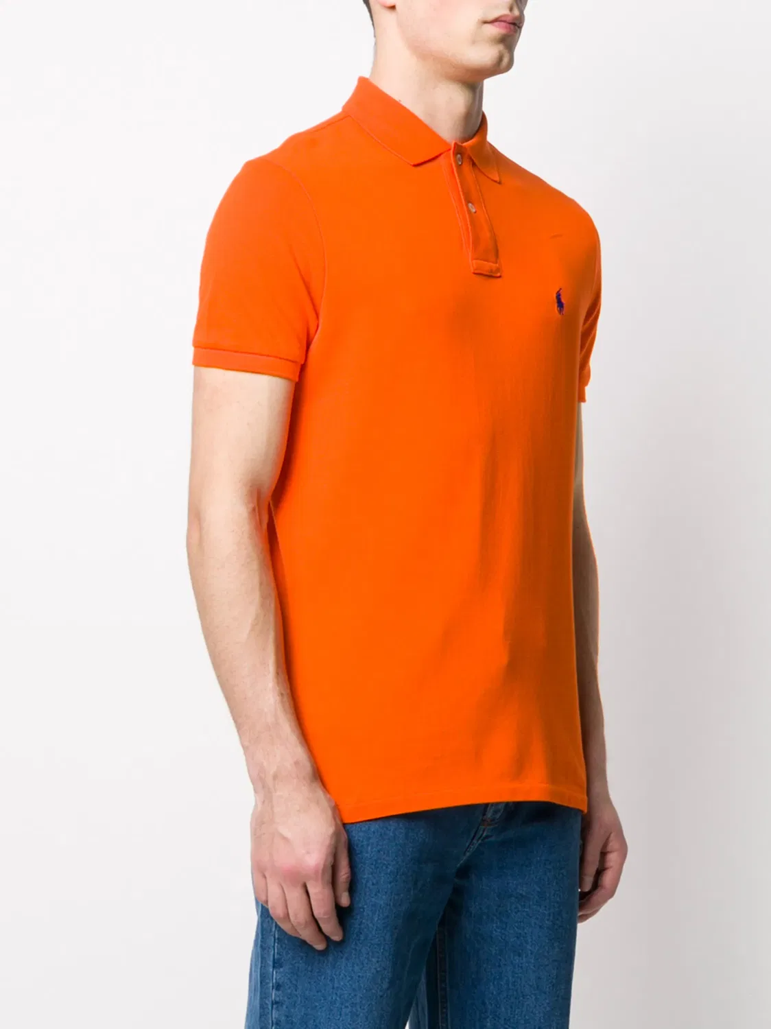 Polo Ralph Lauren Рубашка-поло оранжевая — фото 3