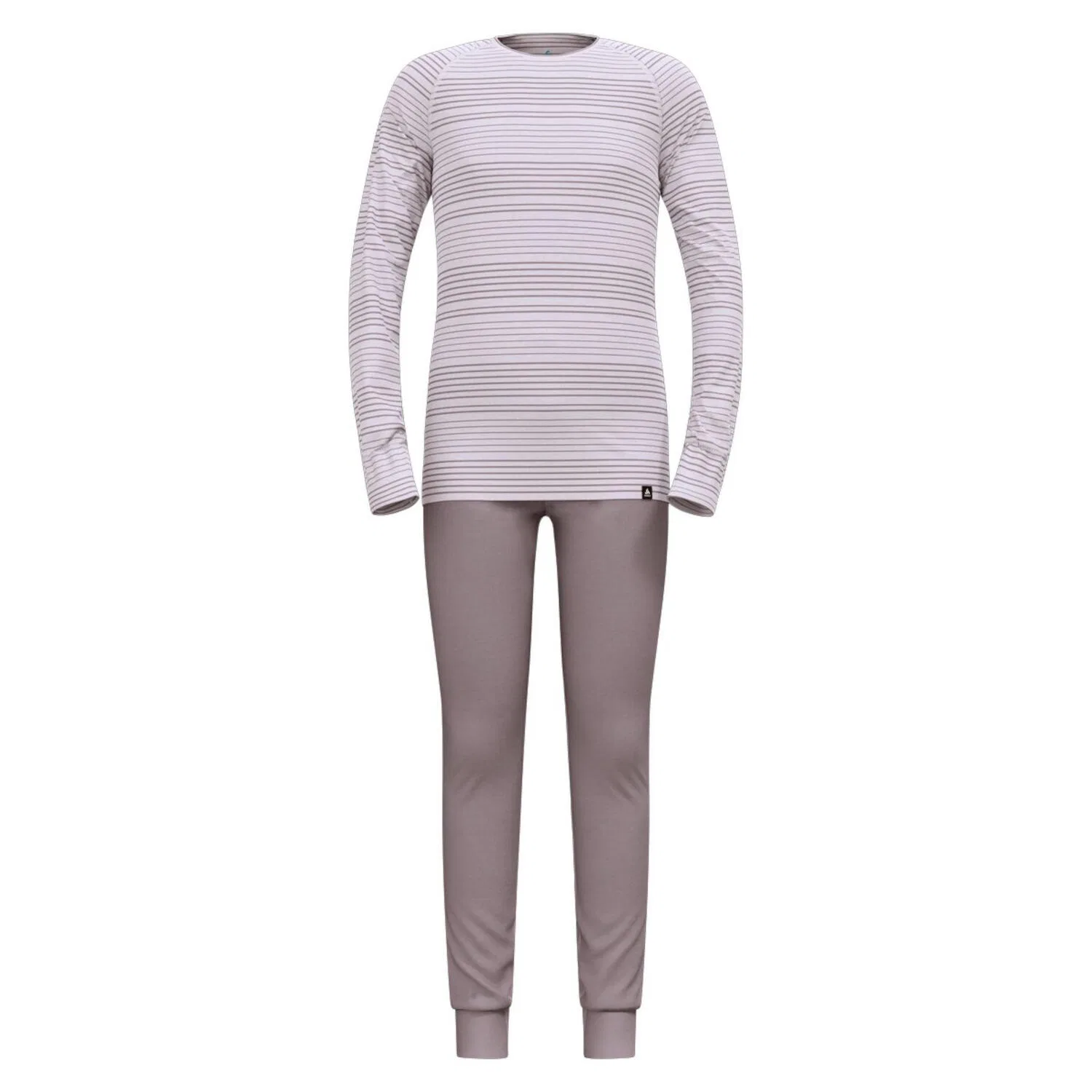 Детский термокостюм Active Warm Eco Set Long Odlo, Королевский Пурпурный / Светло-серый
