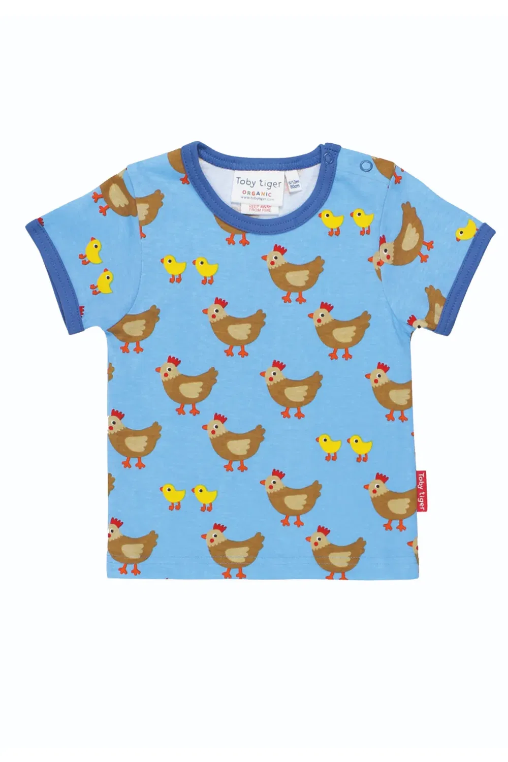 Футболка с коротким рукавом с принтом Chicken Toby Tiger, Multi