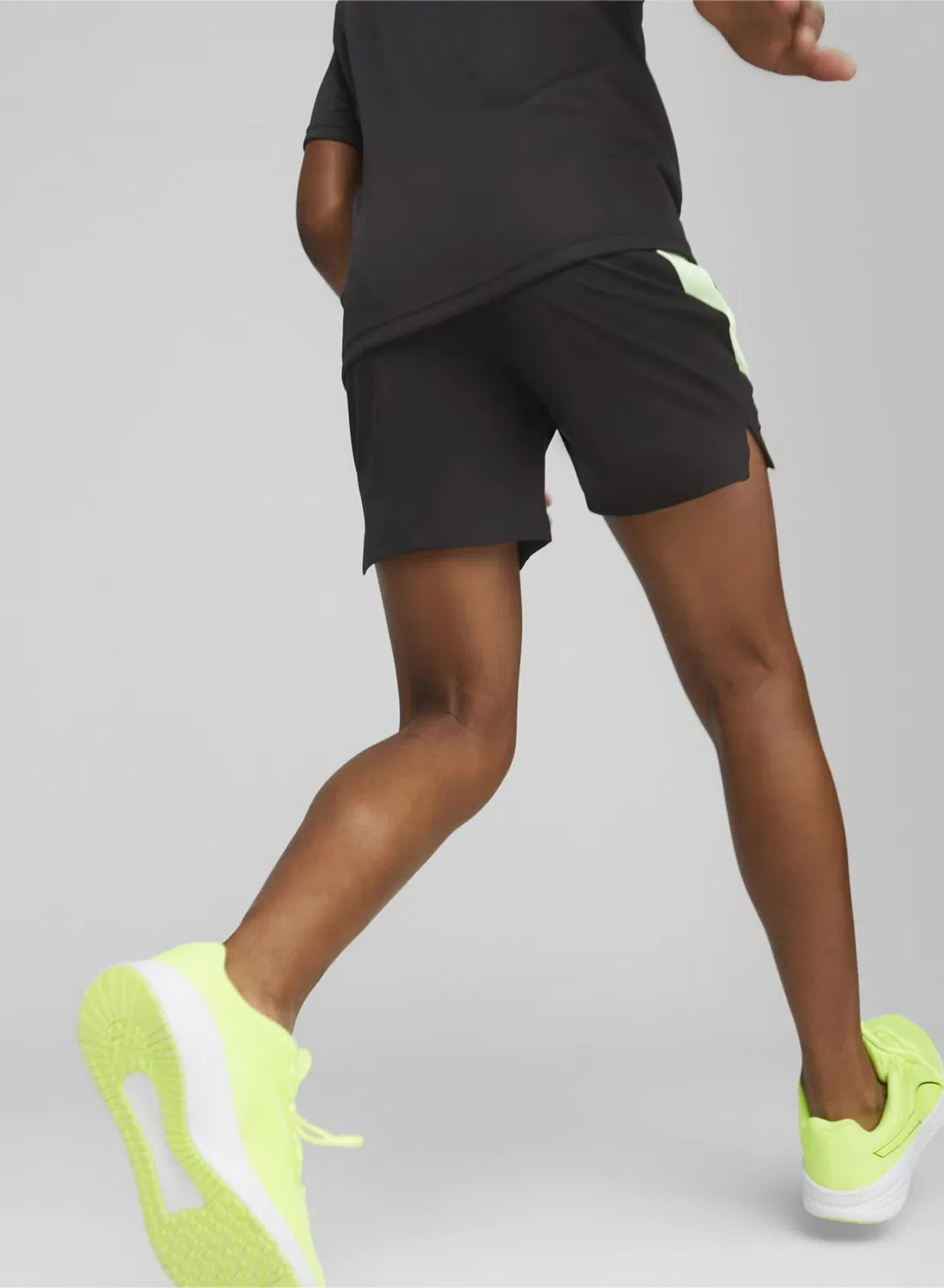 Шорты спортивные с эластичным поясом Puma, черный — фото 2