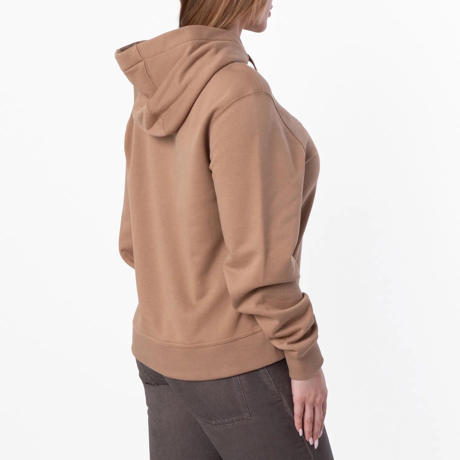 Худи свободного кроя Cotton Logo Burberry, Camel — фото 4