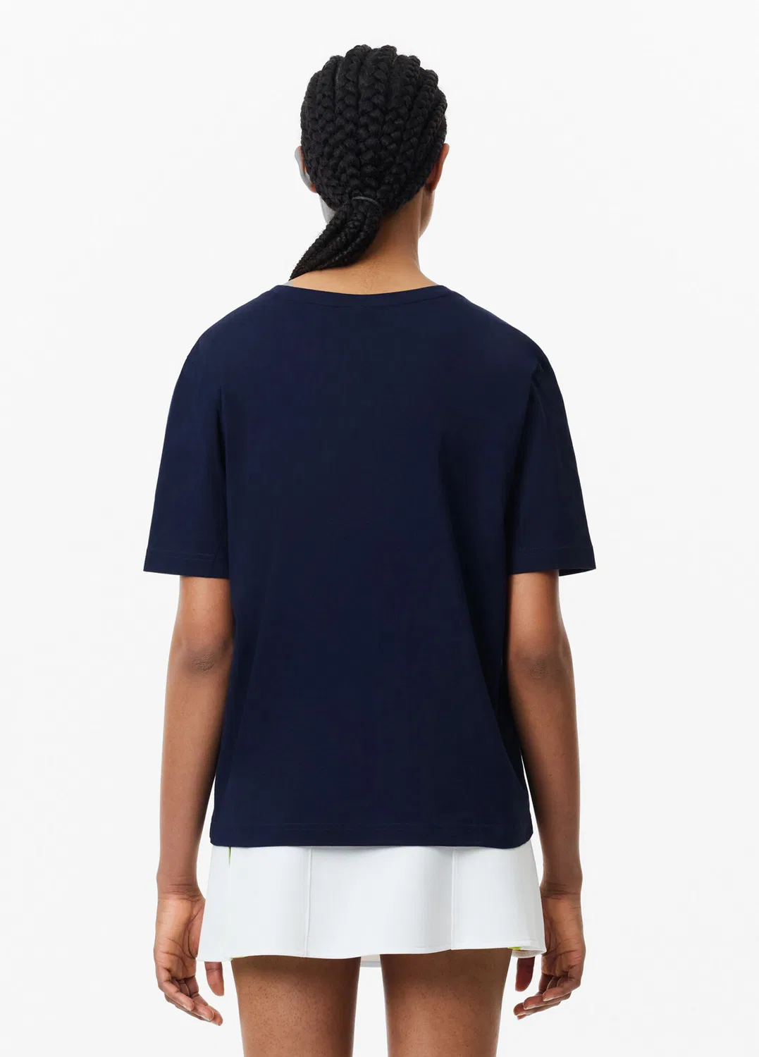 Футболка Lacoste Relaxed Fit V-образный вырез, navy — фото 3