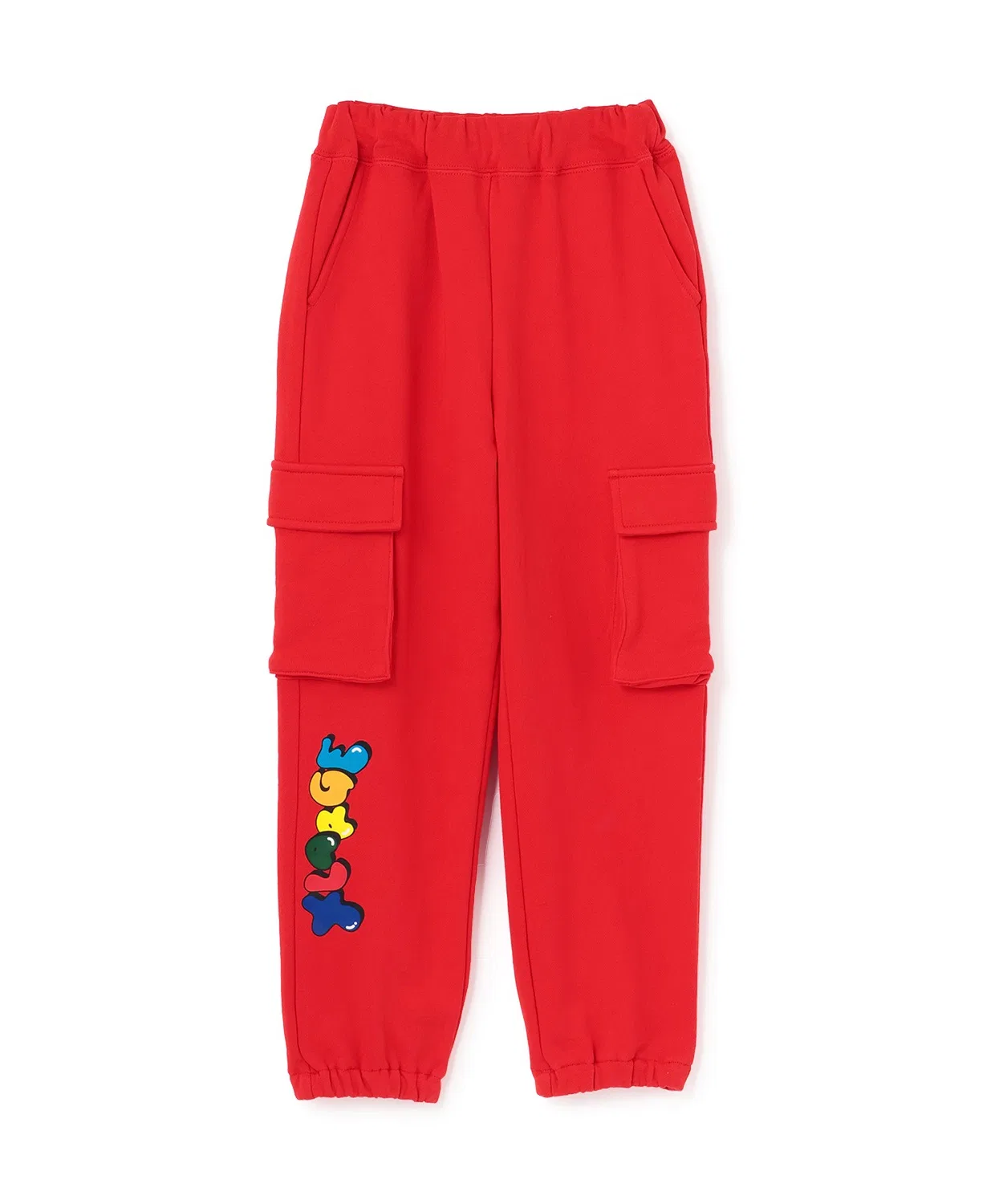 Детские спортивные штаны с карго-карманами и принтом Funny Gorilla XLARGE KIDS, Red
