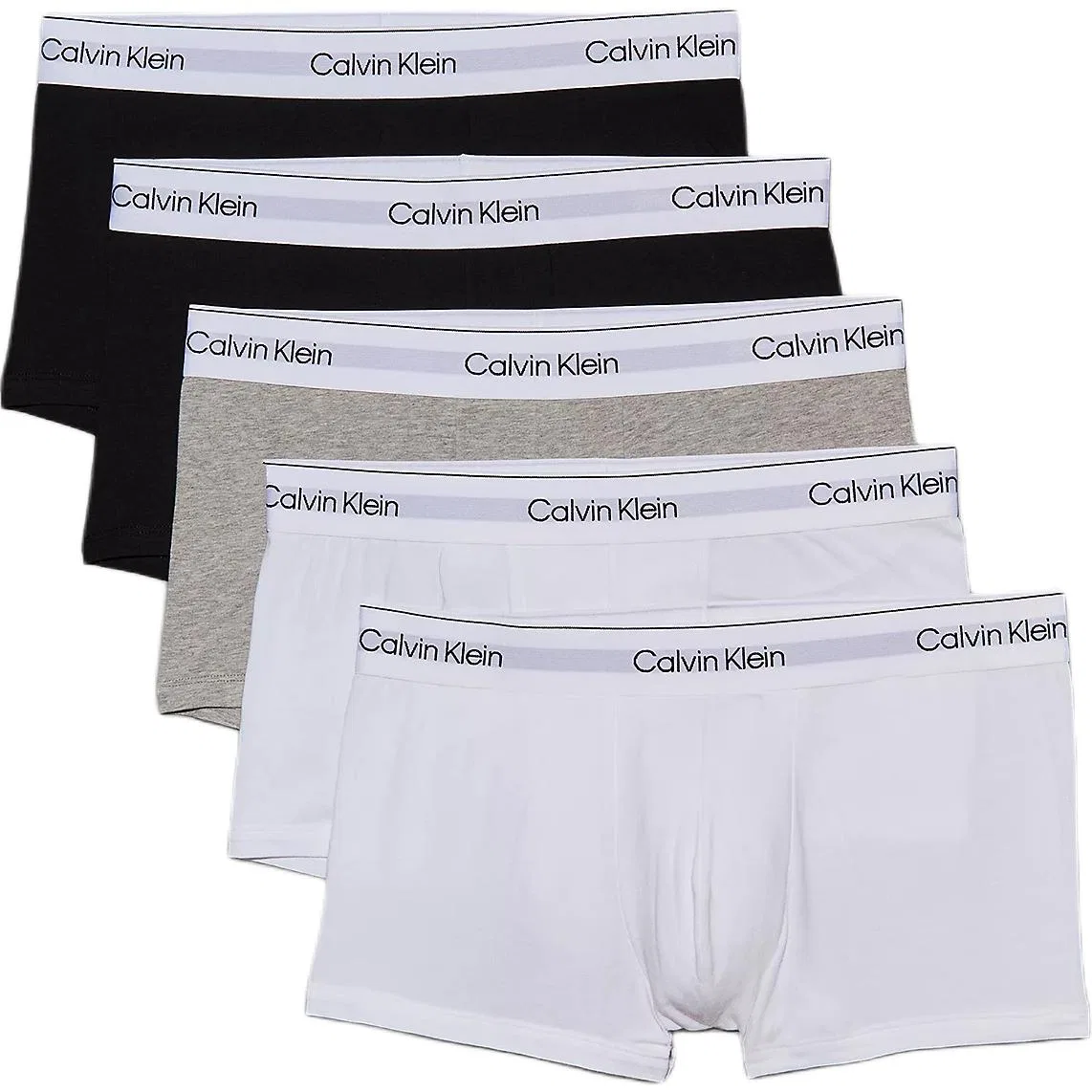 Мужские трусы-боксеры с логотипом Calvin Klein, Черный/Серый/Белый