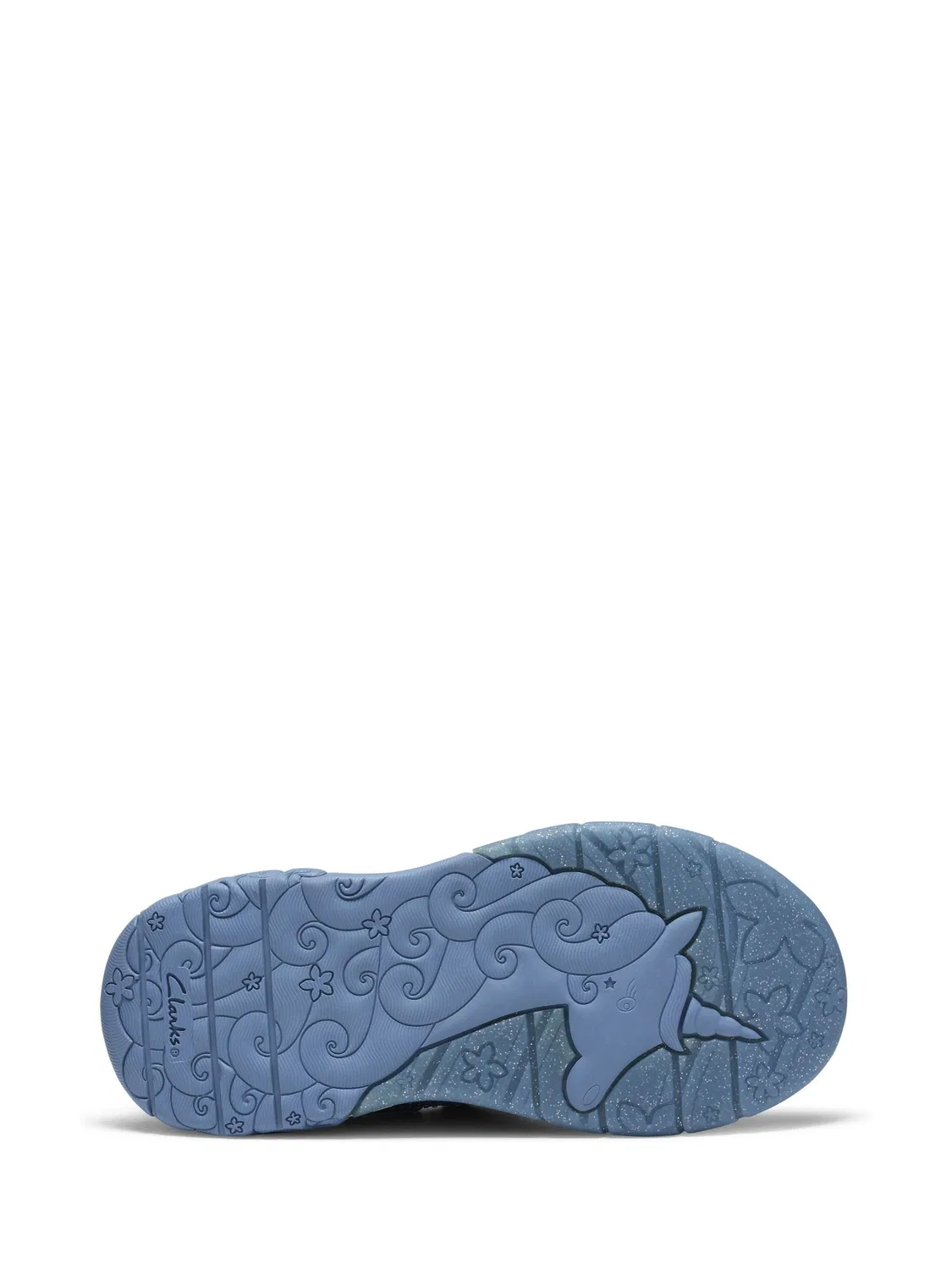 Кроссовки детские Clarks Tidal Wish K, с пайетками, синий — фото 4