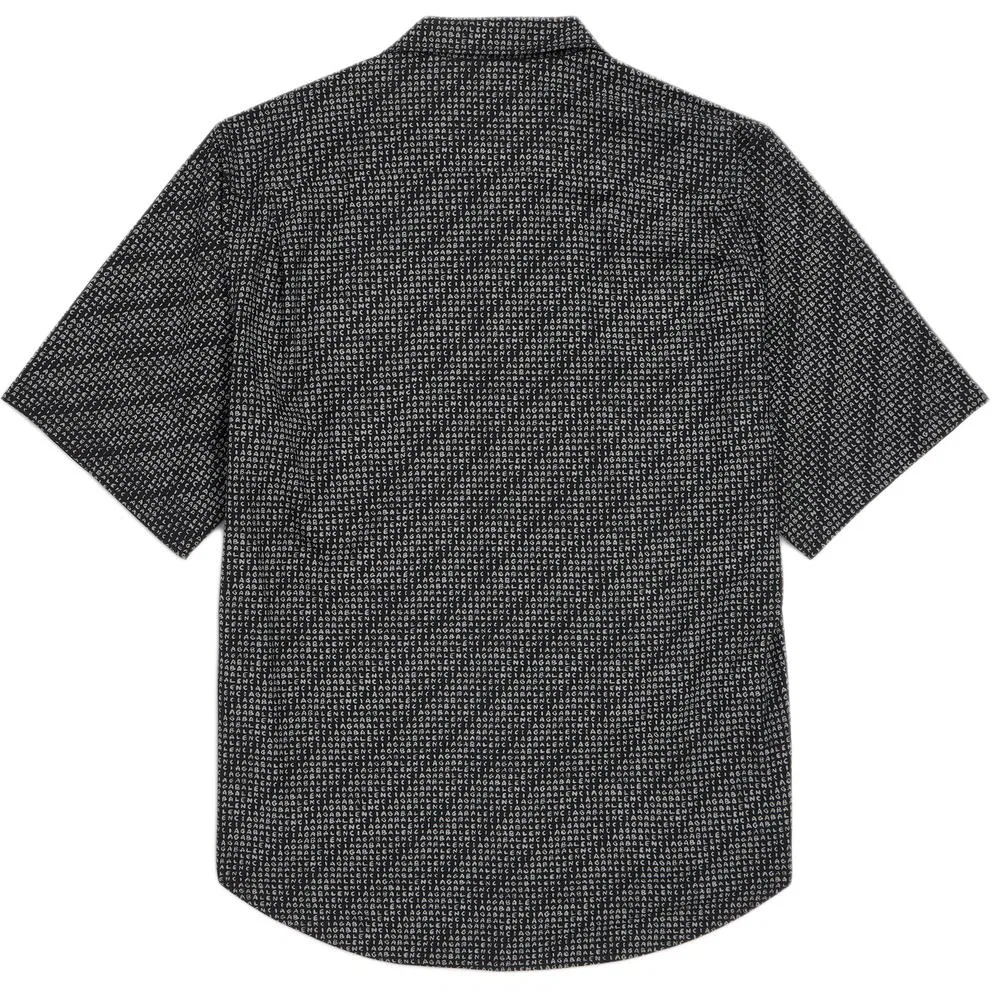 Мужская рубашка с отложным воротником Balenciaga, Black/Gray — фото 4