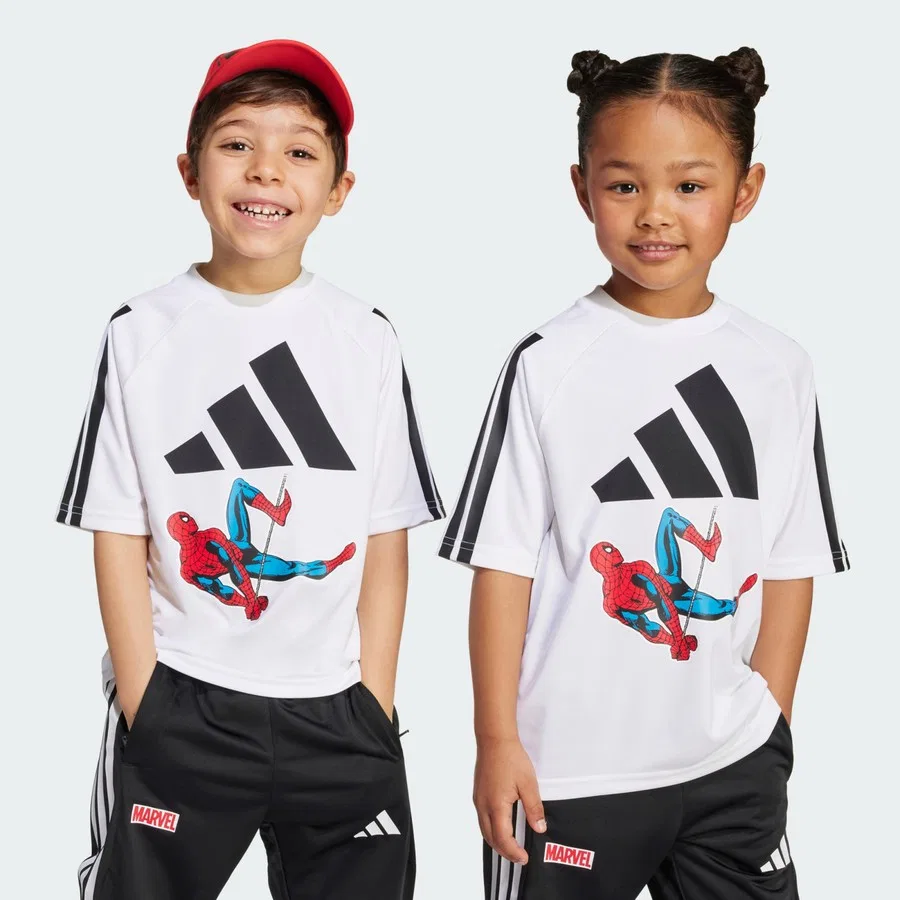 Детская футболка с принтом Sportswear JM0806 Marvel Spider-Man adidas, Красный