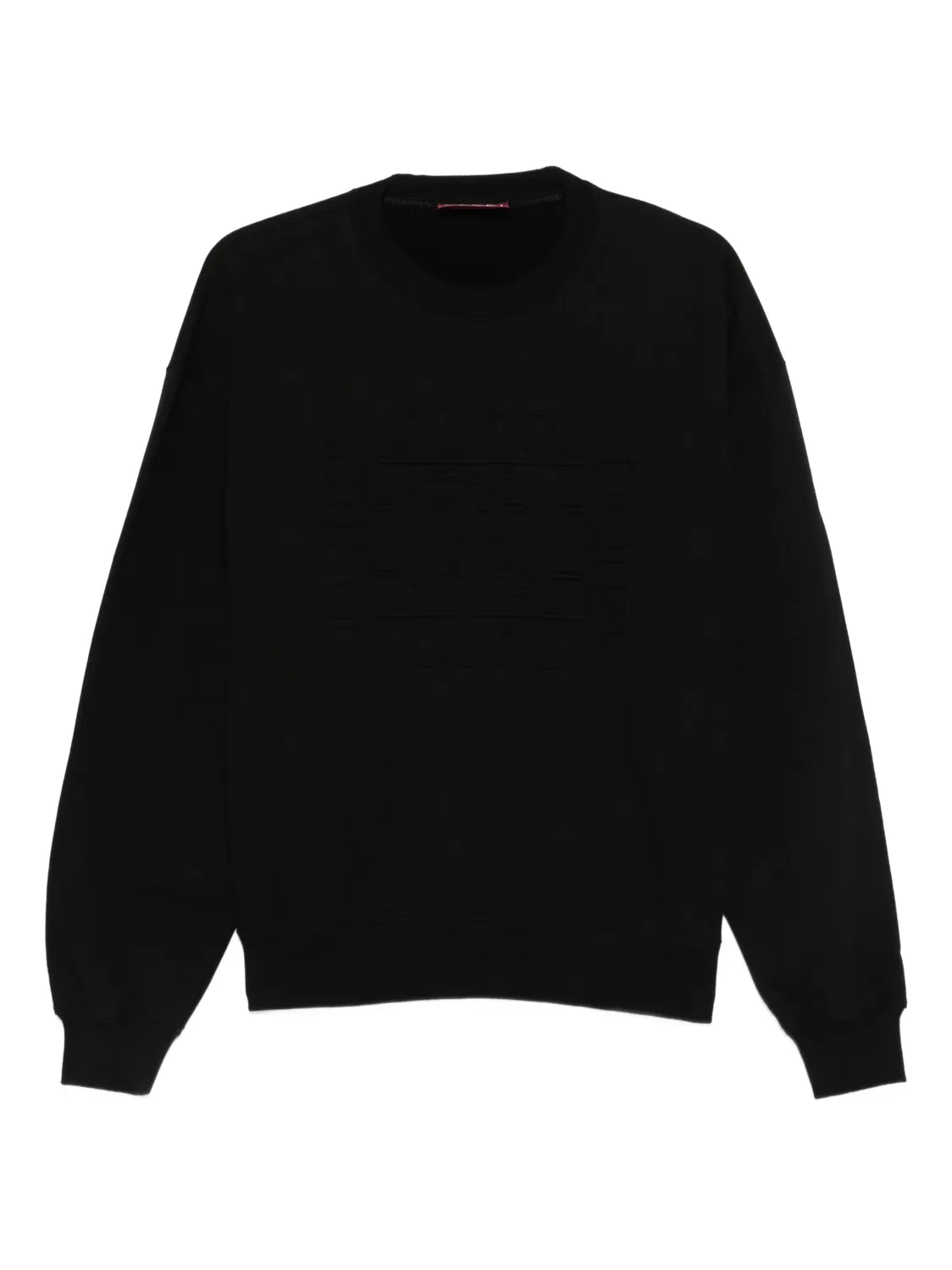 Свитшот с тисненым логотипом Gucci, черный
