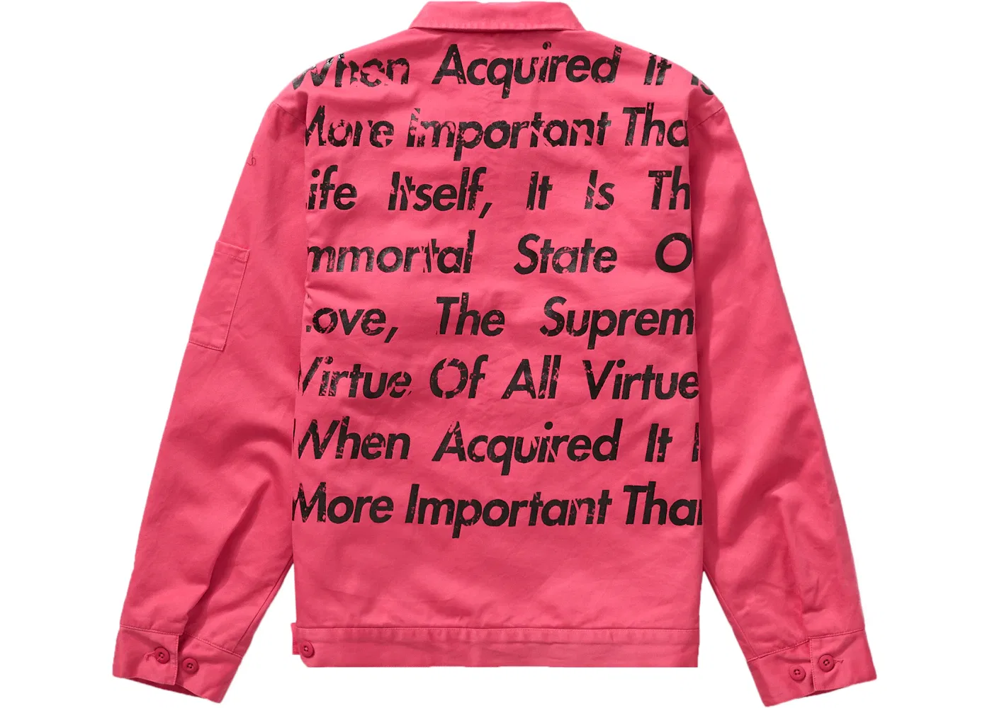 Мужская куртка с принтом Junya Watanabe CDG Man Supreme, Bright Pink
