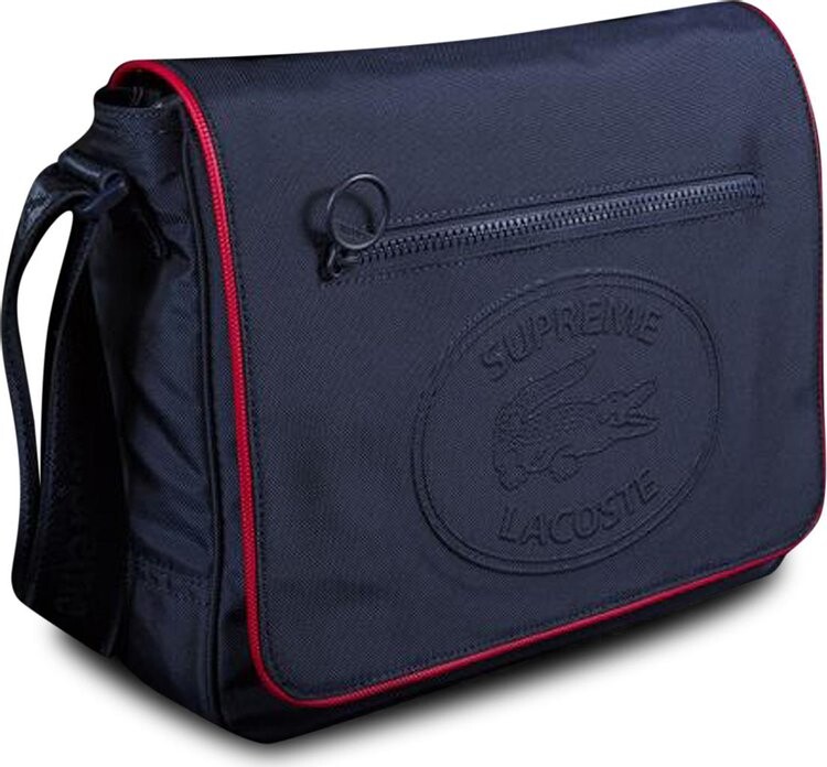 

Сумка Supreme x Lacoste Small Messenger Bag Navy, синий