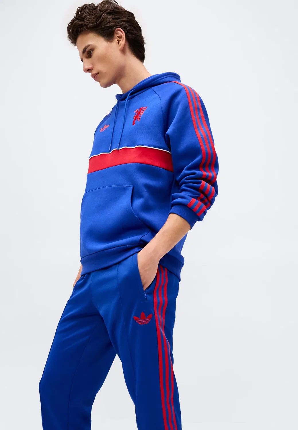 Спортивные штаны «Манчестер Юнайтед» - клубная одежда Adidas Originals, Team Royal Blue — фото 4