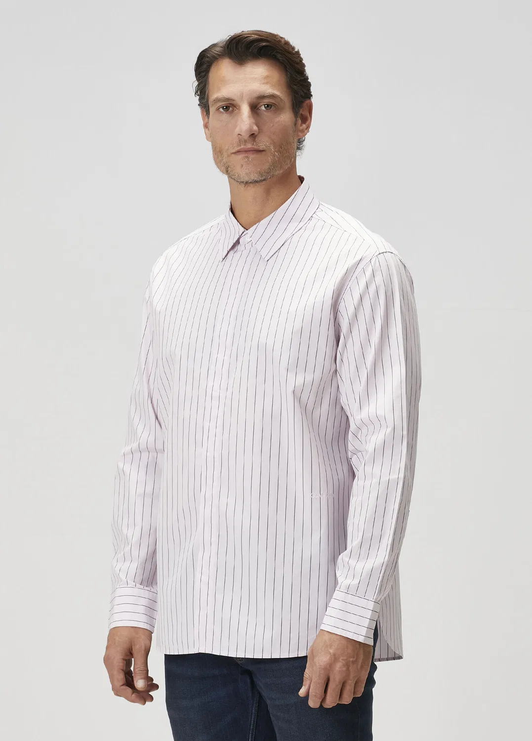 Рубашка Calvin Klein Relaxed, фиолетовый — фото 3