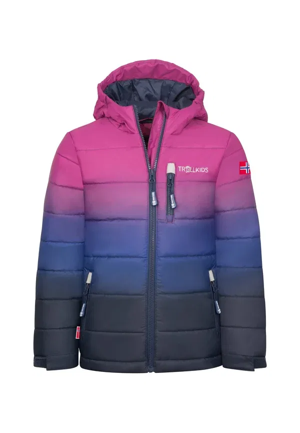 Детская куртка водонепроницаемая Kids Hemsedal Snow Jacket Trollkids, Bright Berry/Navy