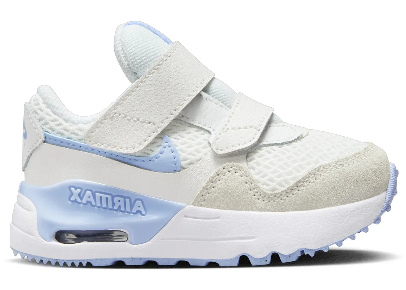 Детские кроссовки с амортизацией Nike Air Max SYSTM Nike, Summit White/White/Pure Platinum/Cobalt Bliss
